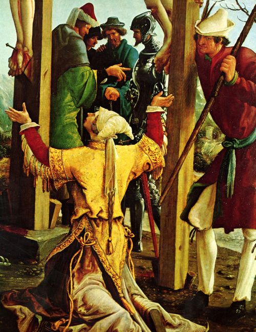 Altdorfer, Albrecht: Sebastiansaltar des AugustinerChorherrenstifts St. Florian bei Linz, rechter Innenfl�gel zur Passion Christi, Szenen: Kreuzigung, Detail