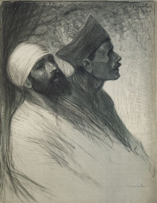 Steinlen, Theophile Alexandre: Portr�t zweier M�nner
