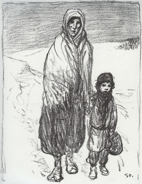 Steinlen, Theophile Alexandre: Mutter und Kind