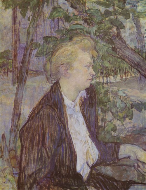 Toulouse-Lautrec, Henri de: Frau im Garten