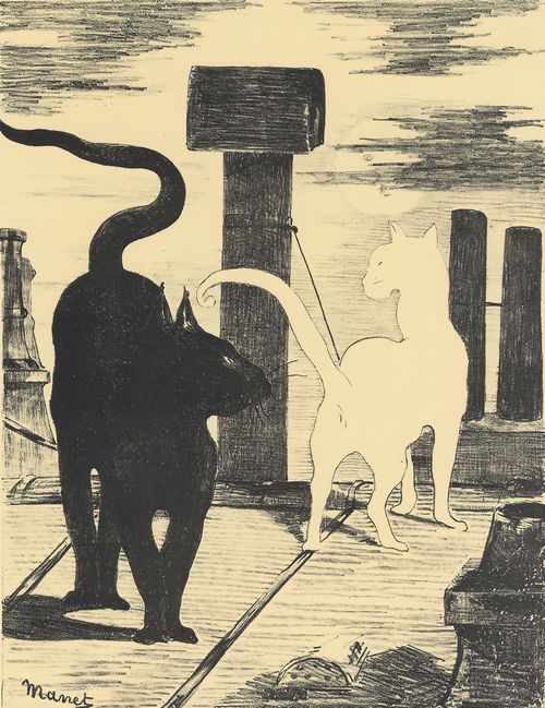 Manet, Edouard: Das Rendezvous der Katzen