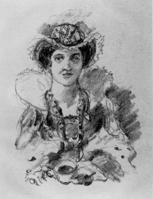 Corinth, Lovis: Anna Boleyn w�hrend des Turniers