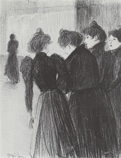 Steinlen, Theophile Alexandre: Beim Spaziergang