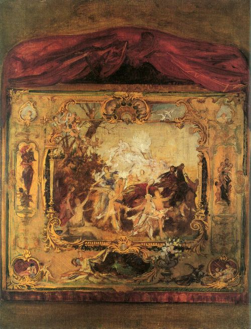 Klimt, Gustav: Entwurf zu einem Theatervorhang