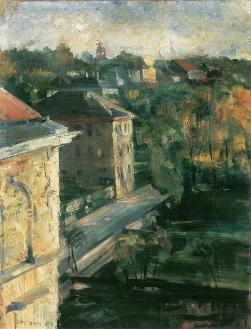 Corinth, Lovis: Blick aus dem Atelierfenster