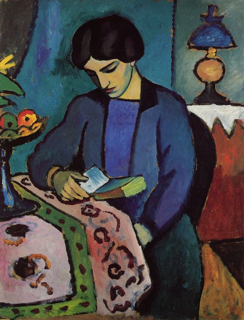 Macke, August: Frau des K�nstlers (Studie zu einem Portr�t)