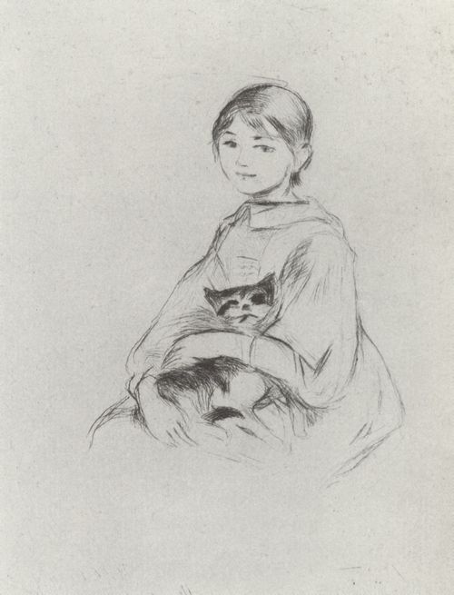 Morisot, Berthe: M�dchen mit Katze