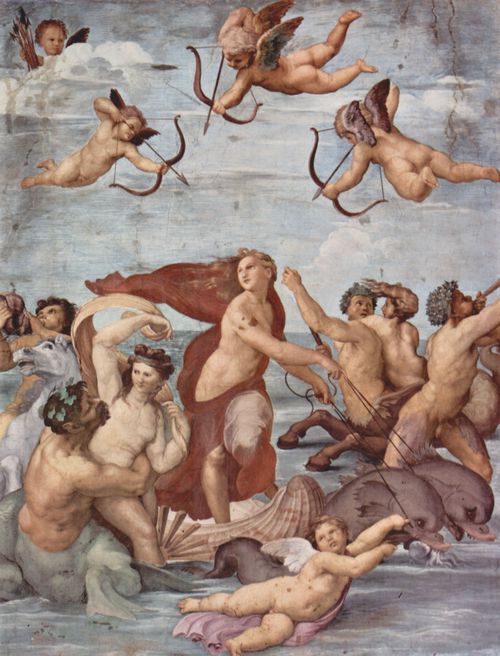 Raffael: Fresken in der Villa Farnesia, Wandfresko, Szene: Triumph der Galatea