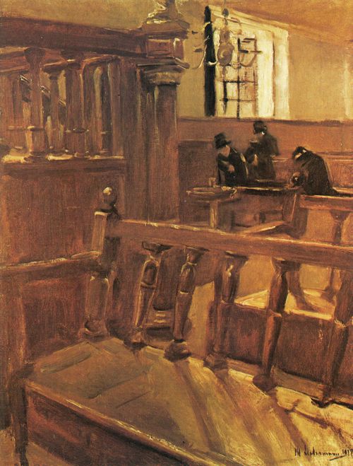 Liebermann, Max: Synagoge in Amsterdam