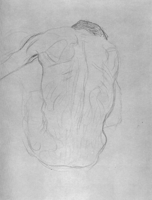 Klimt, Gustav: Sitzender m�nnlicher R�ckenakt