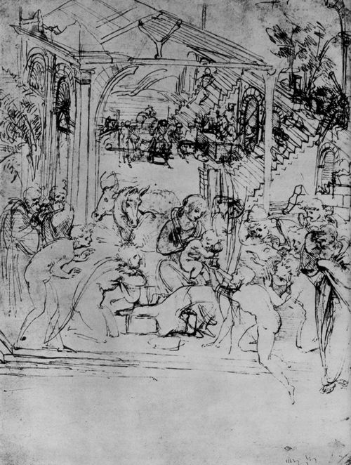 Leonardo da Vinci: Anbetung der K�nige