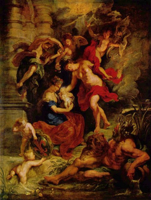 Rubens, Peter Paul: Gem�ldezyklus f�r Maria de' Medici, K�nigin von Frankreich, Szene: Geburt der Maria de' Medici