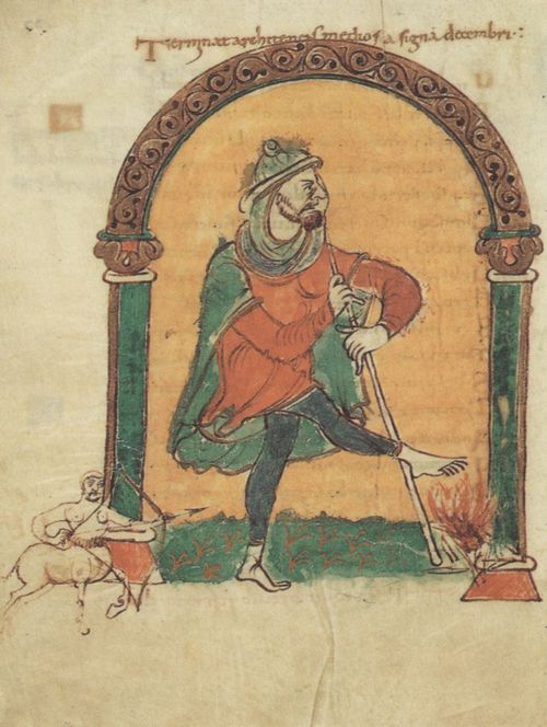 Unbekannter Buchmaler des Vatikans: Fragment aus dem »Martyrologium des Wandalbert von Pr�m«