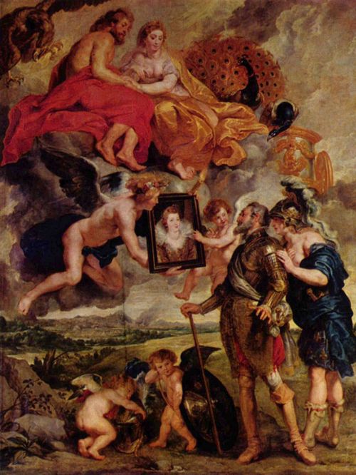Rubens, Peter Paul: Gem�ldezyklus f�r Maria de' Medici, K�nigin von Frankreich, Szene: Heinrich empf�ngt das Portr�t Maria de' Medicis