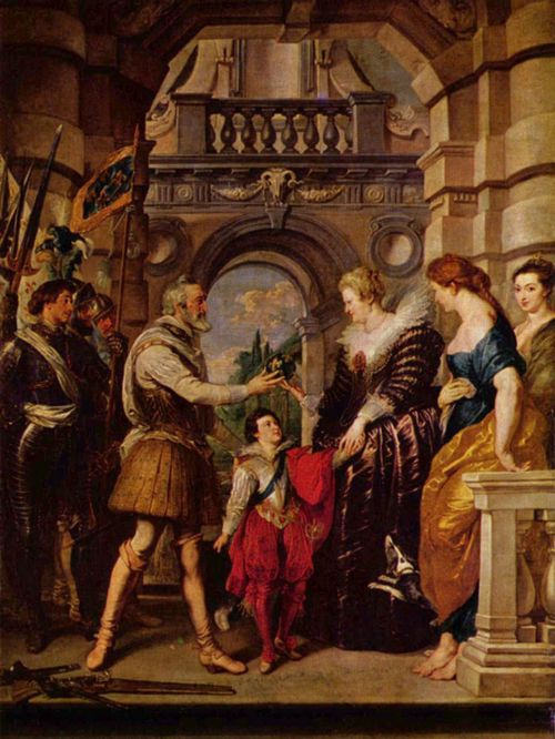 Rubens, Peter Paul: Gem�ldezyklus f�r Maria de' Medici, K�nigin von Frankreich, Szene: Maria de' Medici wird Regentin von Frankreich