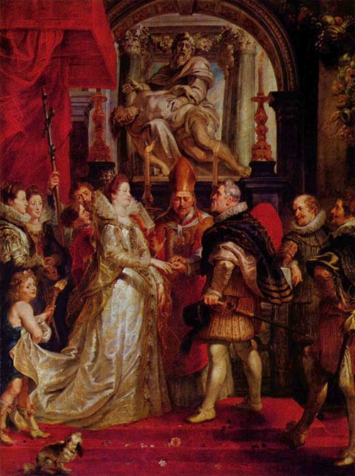 Rubens, Peter Paul: Gem�ldezyklus f�r Maria de' Medici, K�nigin von Frankreich, Szene: Verm�hlung Heinrich IV. und der Maria de' Medici in Florenz