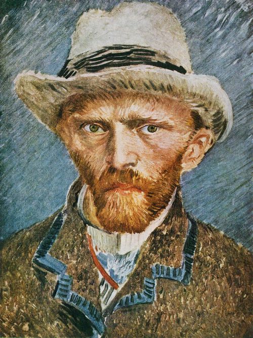 Gogh, Vincent Willem van: Selbstbildnis mit grauem Filzhut