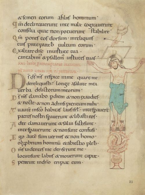 Unbekannter Buchmaler des Vatikans: Fragment aus dem »Psalter aus Bury St. Edmunds«