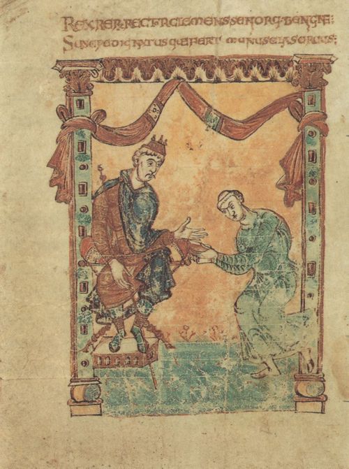 Unbekannter Buchmaler des Vatikans: Fragment aus dem »Martyrologium des Wandalbert von Pr�m«