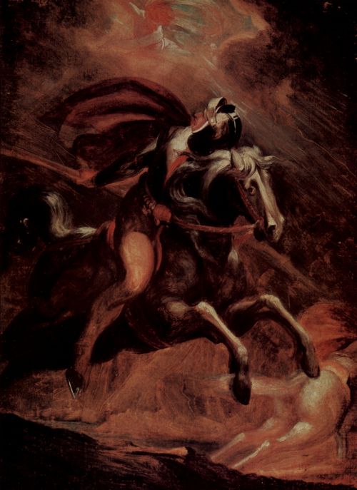 F�ssli, Johann Heinrich: Cerasimus und Huon fliehen vor dem Elfenk�nig Oberon