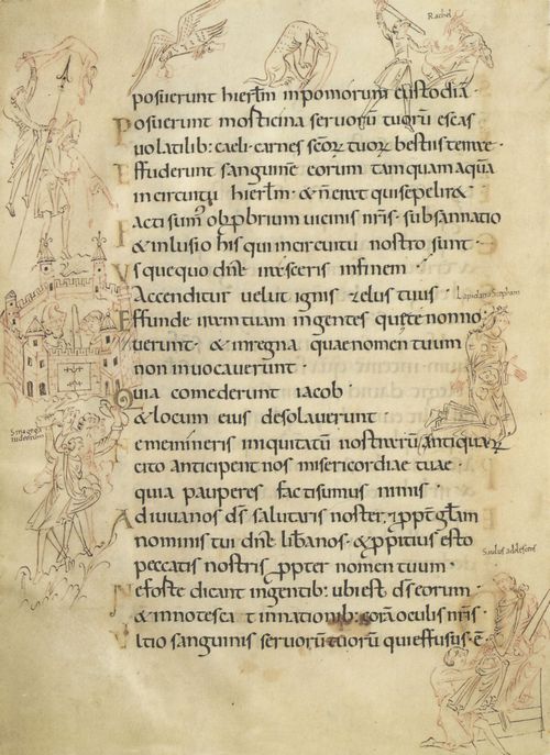 Unbekannter Buchmaler des Vatikans: Fragment aus dem »Psalter aus Bury St. Edmunds«
