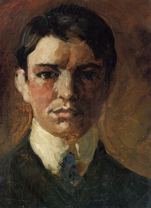 Macke, August: Selnstbildnis