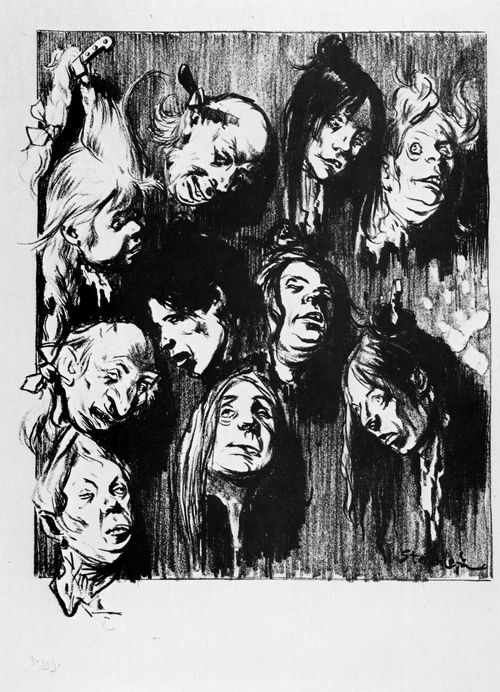 Steinlen, Theophile Alexandre: Charakterk�pfe