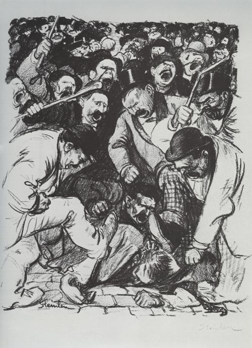 Steinlen, Theophile Alexandre: Er schrie: »Es lebe die Republik!«