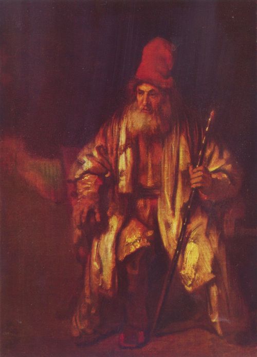 Rembrandt Harmensz. van Rijn: Alter Mann im Lehnstuhl