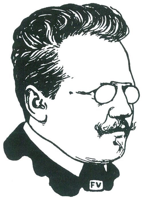 Vallotton, F�lix: Bildnismaske von Otto Julius Bierbaum