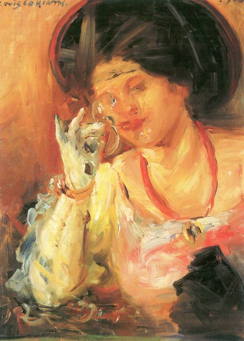 Corinth, Lovis: Dame mit Weinglas