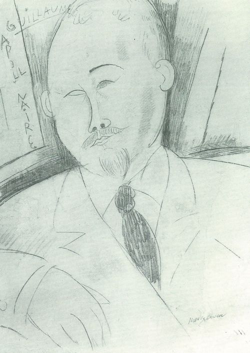 Modigliani, Amedeo: Bildniszeichnung Guillaume Apollinaire