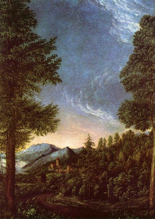 Altdorfer, Albrecht: Donaulandschaft bei Regensburg mit dem Scheuchenberg
