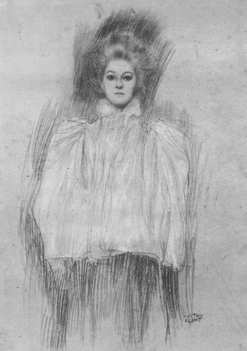 Klimt, Gustav: Dame mit Cape