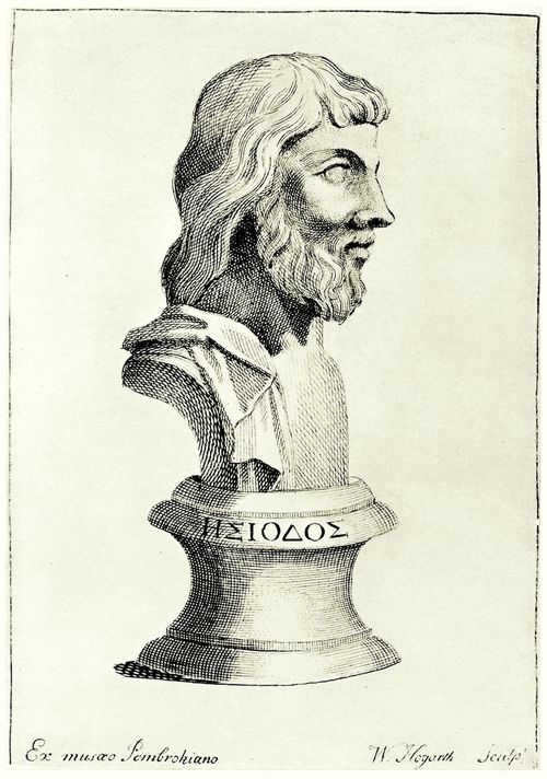 Hogarth, William: Frontispiz zu Thomas Cookes �bersetzung von »Hesiod«