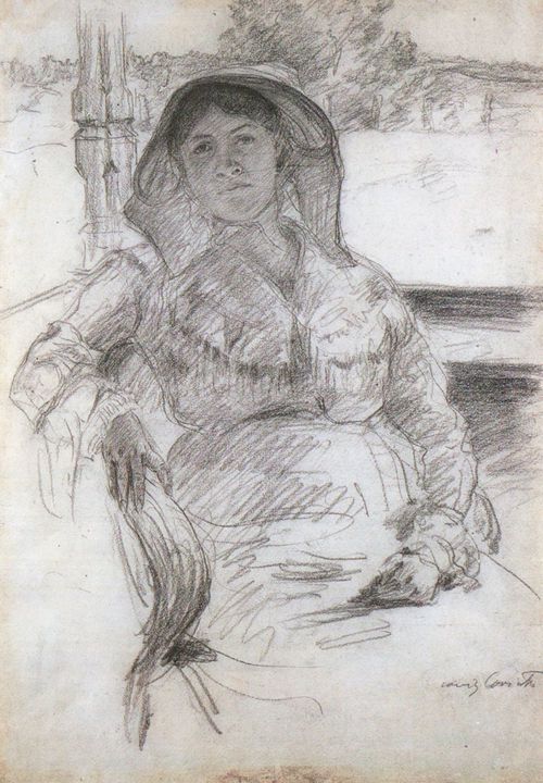 Corinth, Lovis: Charlotte Berend-Corinth mit Hut
