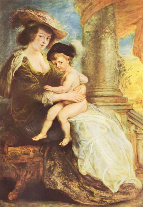 Rubens, Peter Paul: Portr�t der H�l�ne Fourment mit ihrem erstgeborenen Sohn Frans