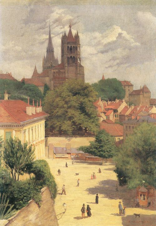 Vallotton, F�lix: Ansicht von Lausanne
