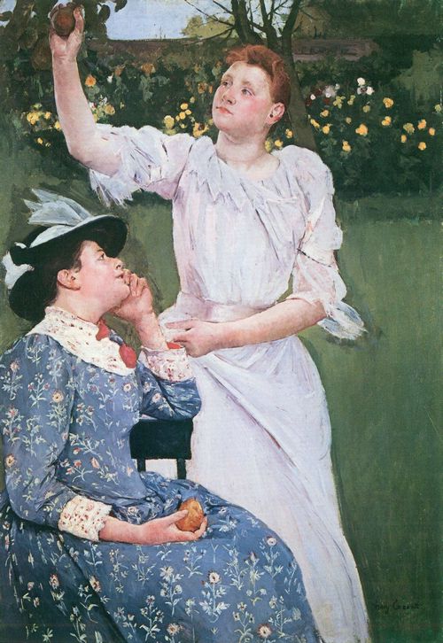 Cassatt, Mary: Obst pfl�ckende junge Frau
