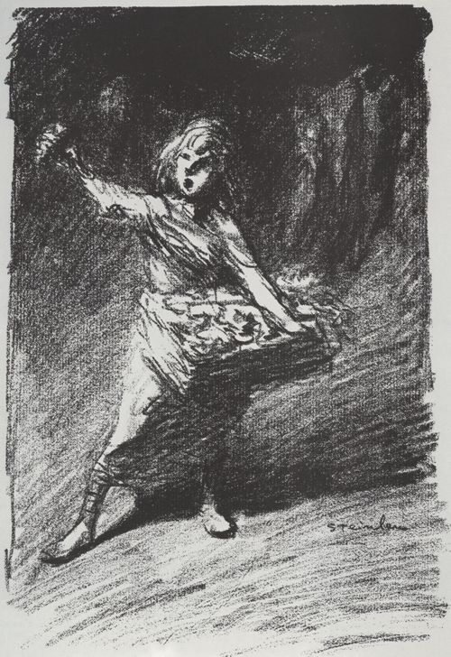 Steinlen, Theophile Alexandre: Veilchenverk�uferin