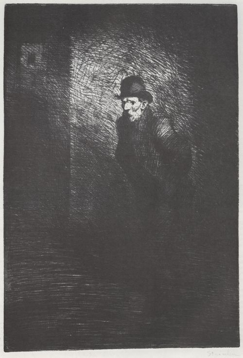 Steinlen, Theophile Alexandre: Mann auf der Stra�e