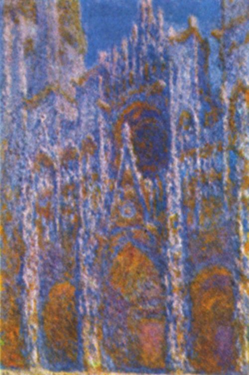 Monet, Claude: Die Kathedrale von Rouen (Das Portal bei Morgensonne, Harmonie in Blau)