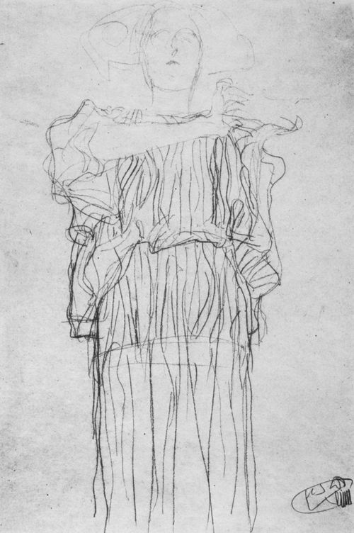 Klimt, Gustav: Weibliche stehende Gestalt