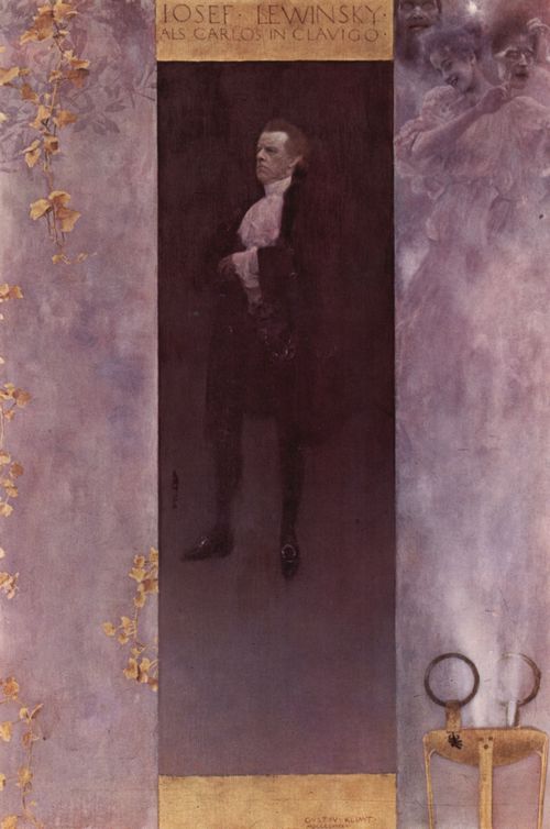 Klimt, Gustav: Hofburgschauspieler Josef Lewinsky als Carlos