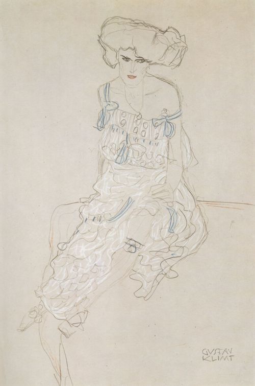 Klimt, Gustav: Sitzende von vorn