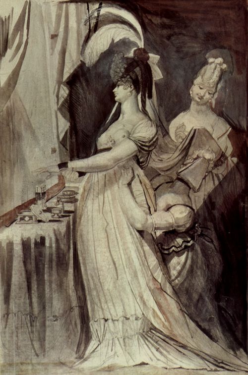 F�ssli, Johann Heinrich: Dame am Frisiertisch