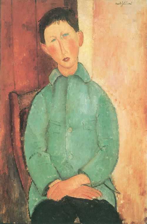 Modigliani, Amedeo: Junge in blauer Jacke (I)