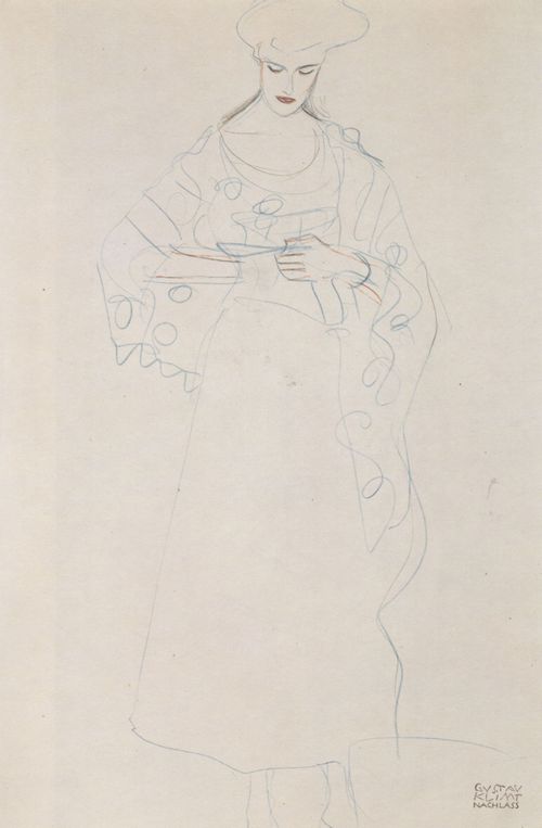 Klimt, Gustav: Lesendes M�dchen
