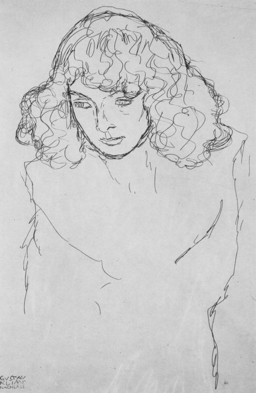 Klimt, Gustav: M�dchenkopf