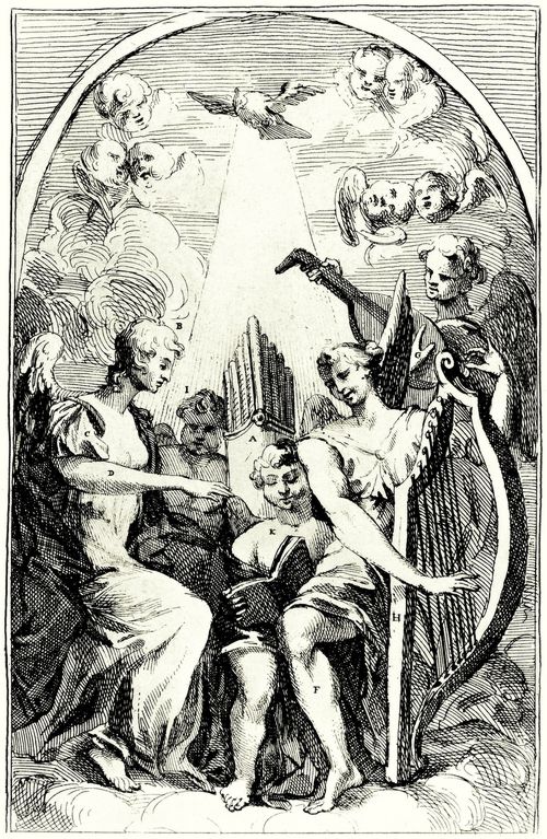 Hogarth, William: Parodie auf William Kents Altargem�lde in der Kirche St. Clement Danes